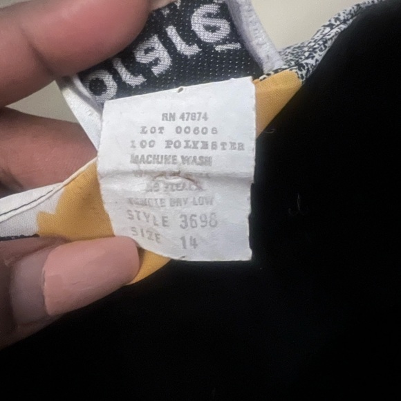 Floral office blouse size 14, vintage - Picture 4 of 4